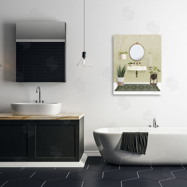 Stupell Industries House Fenway | Soothing Bathroom With Plants Wall Art