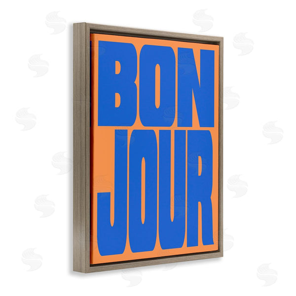 Stupell Industries House Of Lulu | Bonjour Blue & Orange