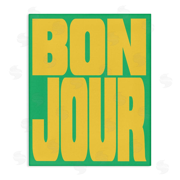 stupell industries House of Lulu | Bonjour Yellow & Green