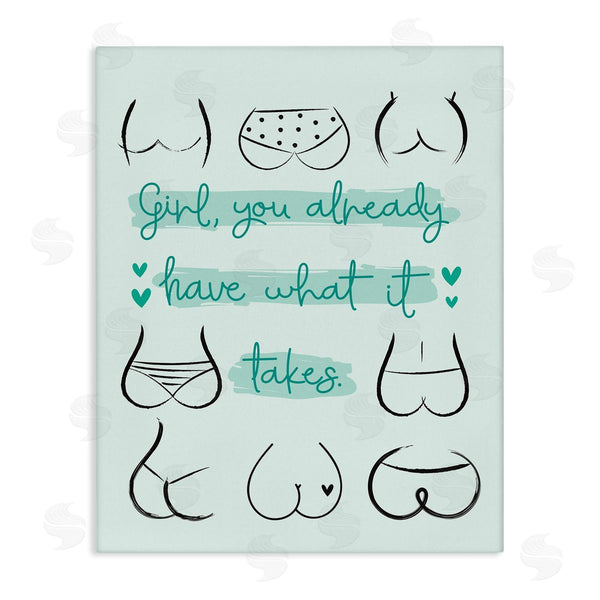 stupell industries Ilis Avilés | You Have What It Takes Booty Positivity Wall Art