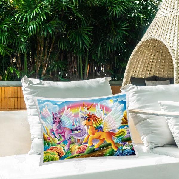 Stupell Industries Image World | Fluttering Unicorns & Rainbow