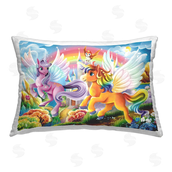 stupell industries Image World | Fluttering Unicorns & Rainbow