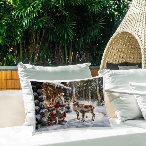 Stupell Industries Imagine It Images | Santa's Cabin With Reindeer