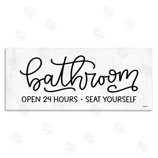 stupell industries Imperfect Dust | Bathroom Seat Yourself Wall Art