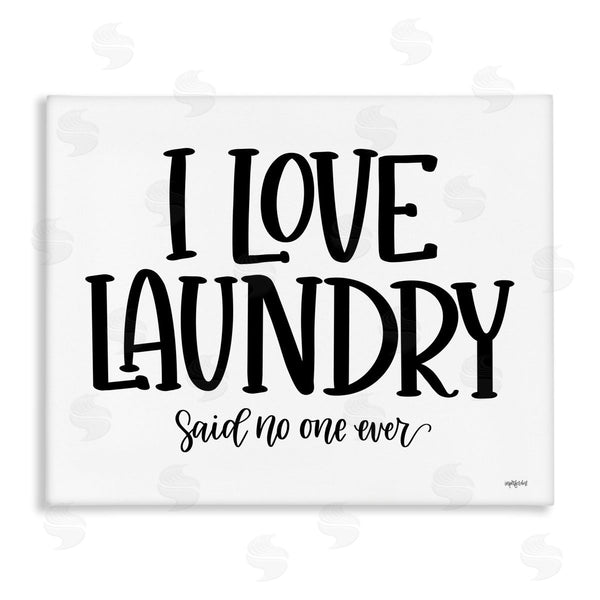 stupell industries Imperfect Dust | I Love Laundry Casual Humor Typography Phrase Wall Art