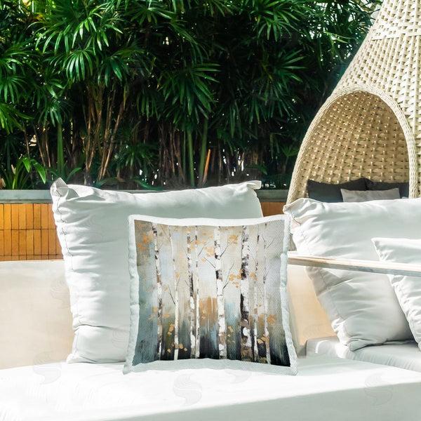 Stupell Industries Irena Orlov | Autumn Birch Impressions Printed Throw Pillow