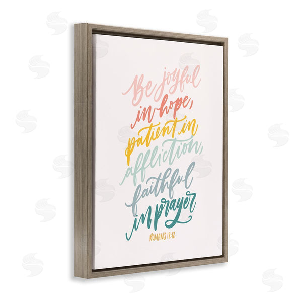 Stupell Industries Isabela Schielke | Faithful In Prayer Proverb