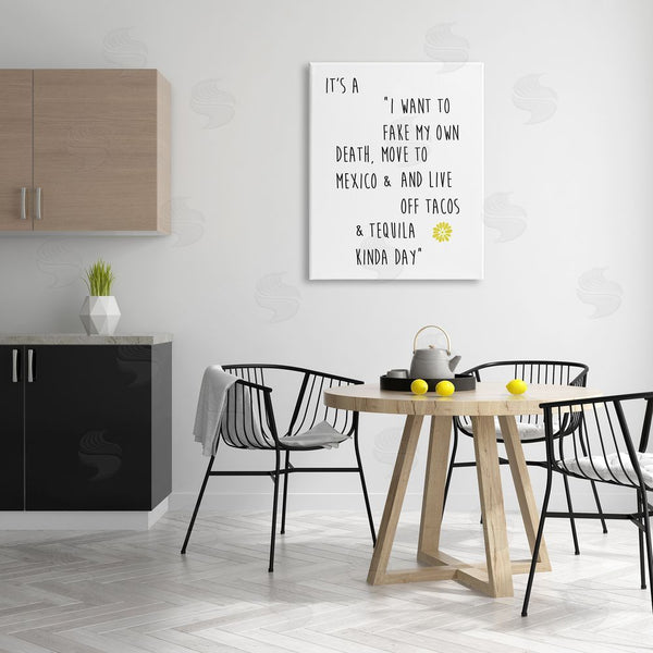 Stupell Industries J. Weiss | Live Off Tequila & Tacos Phrase Wall Art