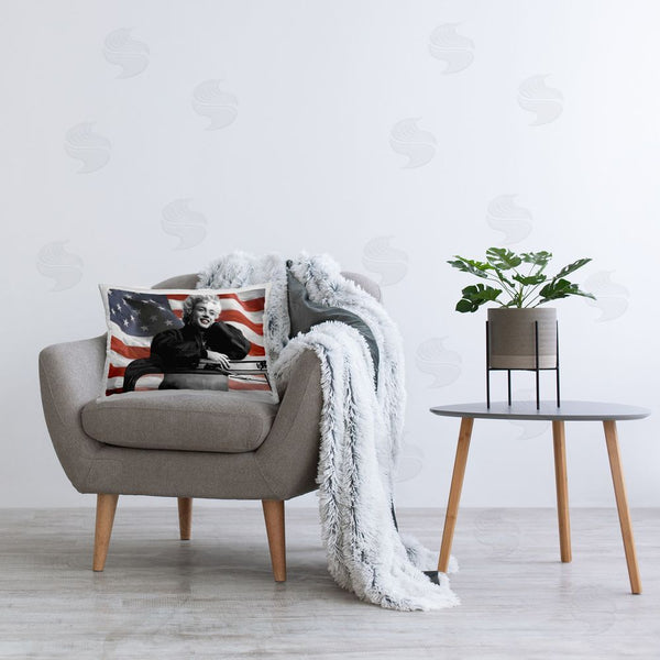 Stupell Industries Jadei Graphics | Marilyn & Waving Flag