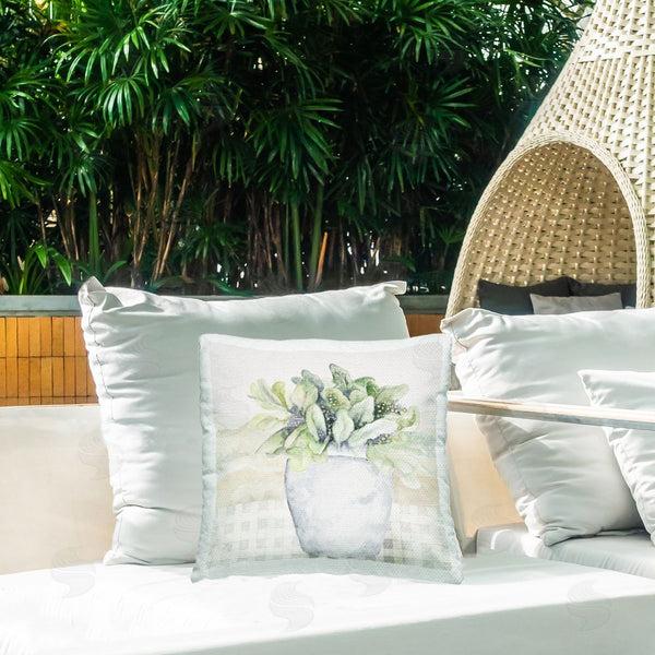 Stupell Industries Janice Gaynor | Subdued Garden Plant Throw Pillow
