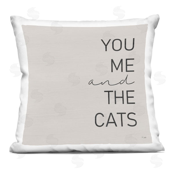 stupell industries Jaxn Blvd. | Minimal You Me & Cats Throw Pillow