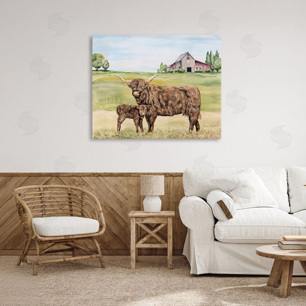 Stupell Industries Jean Plout | Highland Cow And Calf Wall Art