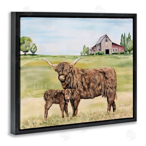 Stupell Industries Jean Plout | Highland Cow And Calf Wall Art