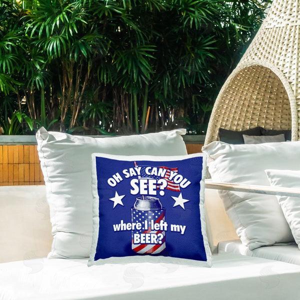 Stupell Industries Jedco Brands Inc. | Funny Patriotic Beer Printed Throw Pillow