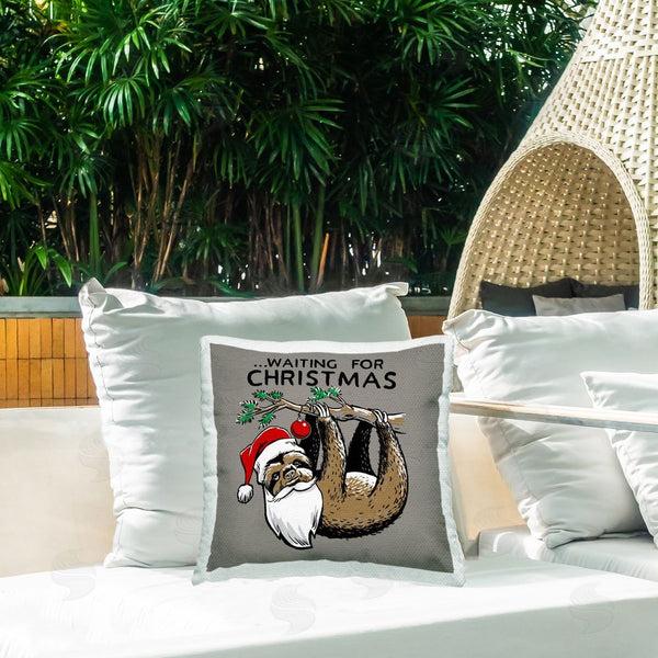 Stupell Industries Jedco Brands Inc. | Santa Christmas Sloth Printed Throw Pillow