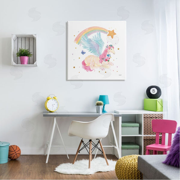 Stupell Industries Jenaya Jackson | Pegasus & Butterfly Rainbow Wall Art