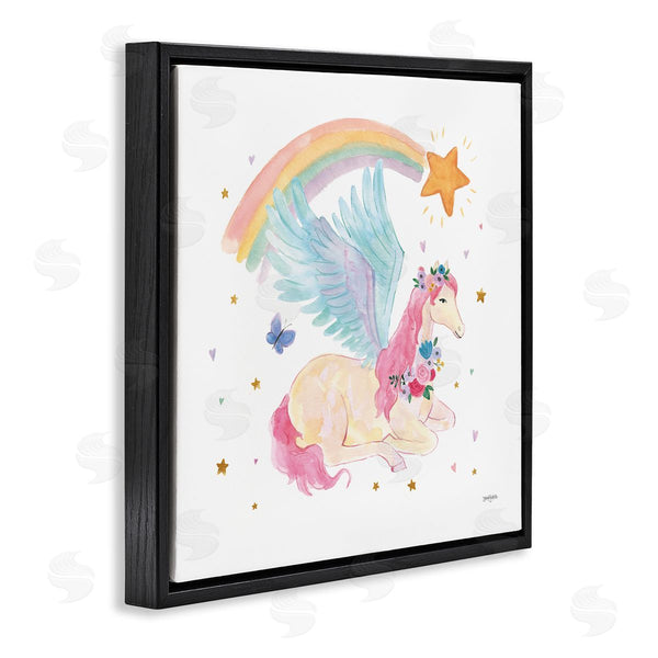 Stupell Industries Jenaya Jackson | Pegasus & Butterfly Rainbow Wall Art