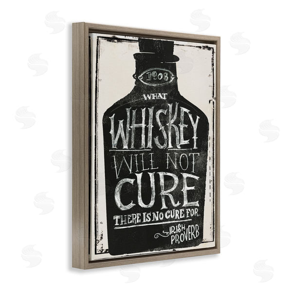 Stupell Industries Jennifer Paxton Parker | Distressed Rustic What Whiskey Won't Cure