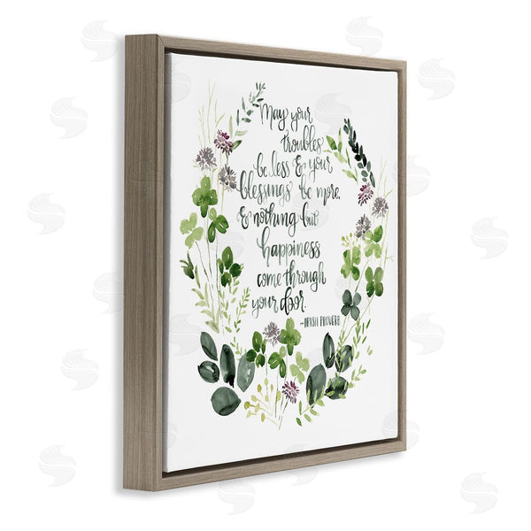 Stupell Industries Jennifer Paxton Parker | Troubles Be Less Irish Proverbs