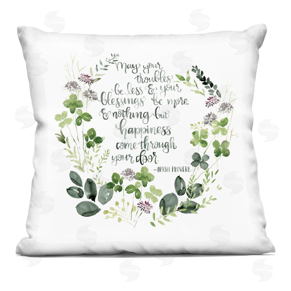 stupell industries Jennifer Paxton Parker | Troubles Be Less Irish Proverb Printed Throw Pillow