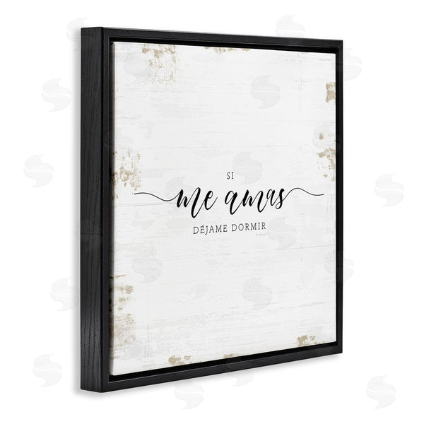 Stupell Industries Jennifer Pugh | Si Me Amas Déjame Dormir Wall Art