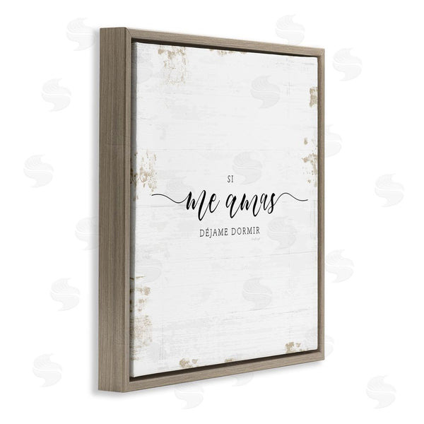 Stupell Industries Jennifer Pugh | Si Me Amas Déjame Dormir Wall Art