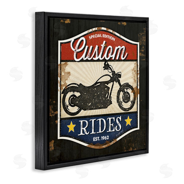 Stupell Industries Jennifer Pugh | Vintage Rides Motorcycle Sign Wall Art