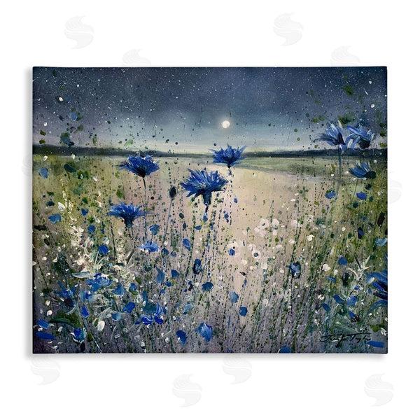 stupell industries Jennifer Taylor Art | Moon over Blooming Flowers