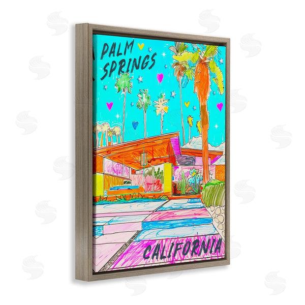 Stupell Industries Jess Stempel | Palm Springs Villa Doodle Wall Art