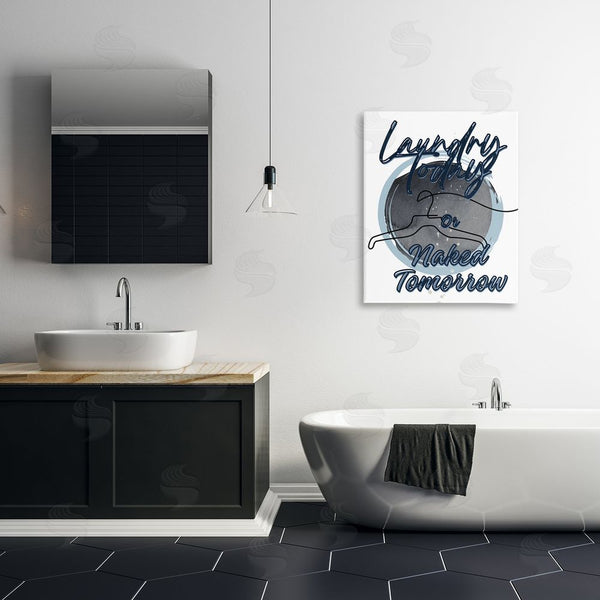 Stupell Industries Jesse Keith | Laundry Phrase With Hanger Contour Wall Art