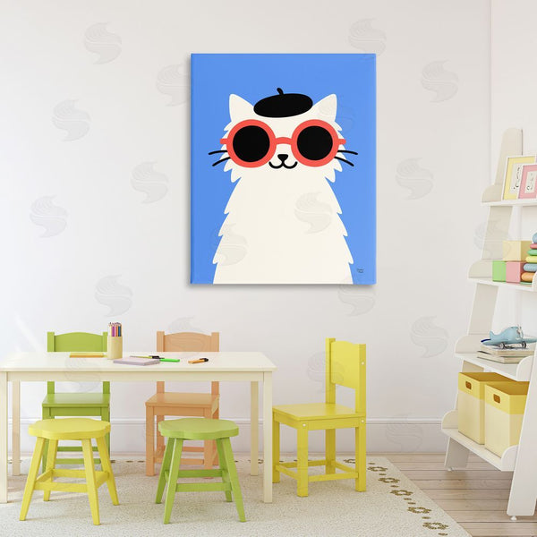 Stupell Industries Jessica Beck | Stylish French Cat Wall Art