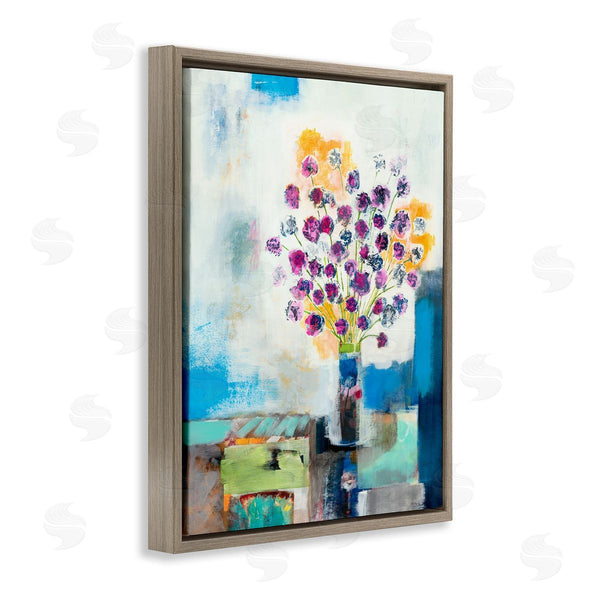 Stupell Industries Jill Martin | Rose Flowers Abstract Color Patchwork