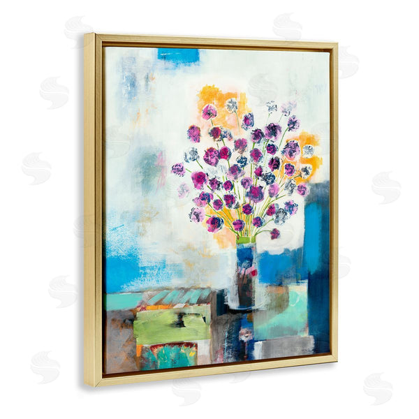 Stupell Industries Jill Martin | Rose Flowers Abstract Color Patchwork