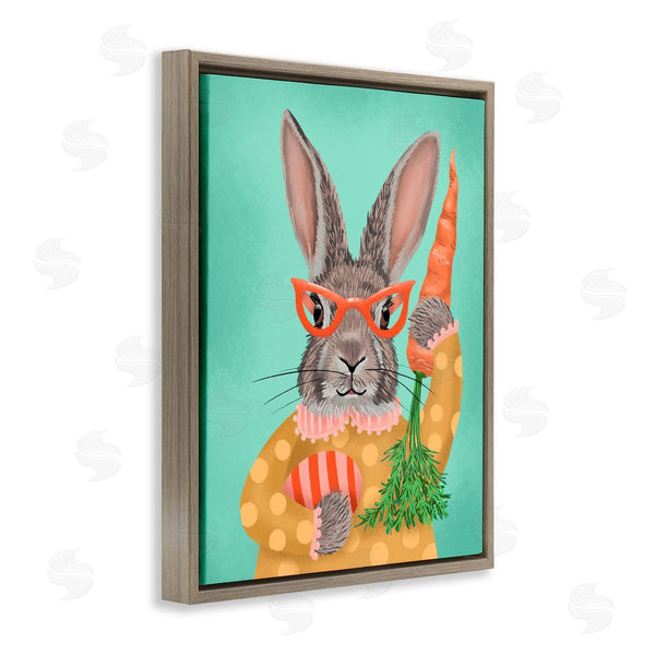 Stupell Industries Jilly Jack Designs | Polka Dot Spring Rabbit