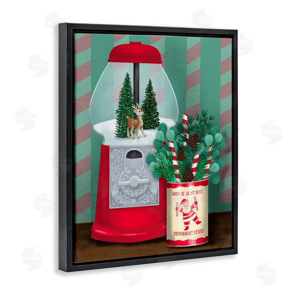 Stupell Industries Jilly Jack Designs | Vintage Christmas Gumball Machine