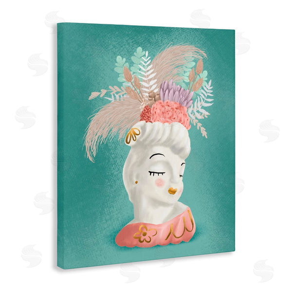 Stupell Industries Jilly Jack Designs | Vintage Lady With Boho Flowers