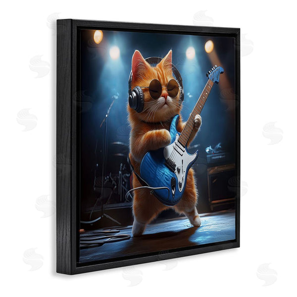 Stupell Industries Jim Baldwin | Cat Guitarist In Band Wall Art