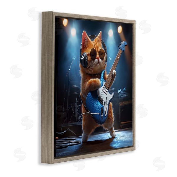 Stupell Industries Jim Baldwin | Cat Guitarist In Band Wall Art