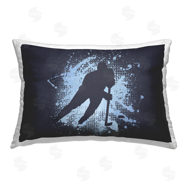 stupell industries Jim Baldwin | Hockey Stance Blue Splash