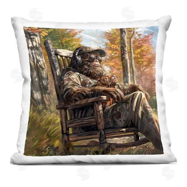 stupell industries Jim Baldwin | Mythical Creature with Headphones Printed Throw Pillow