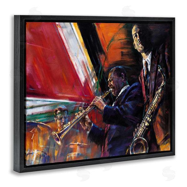 Stupell Industries Jin G. Kam | Abstract Jazz Musicians Traditional Instruments