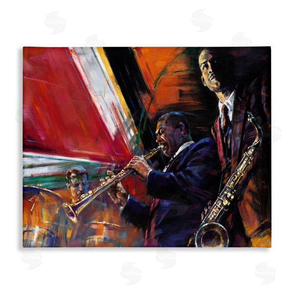 stupell industries Jin G. Kam | Abstract Jazz Musicians Traditional Instruments