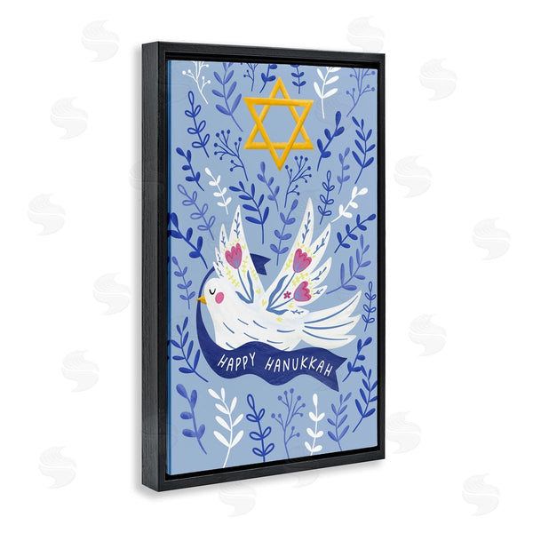 Stupell Industries JJ Design House LLC | Happy Hanukkah Dove & Florals