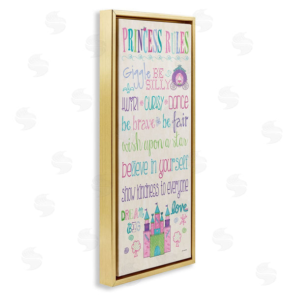 Stupell Industries Jo Moulton | Princess Rules With Castle & Carriage