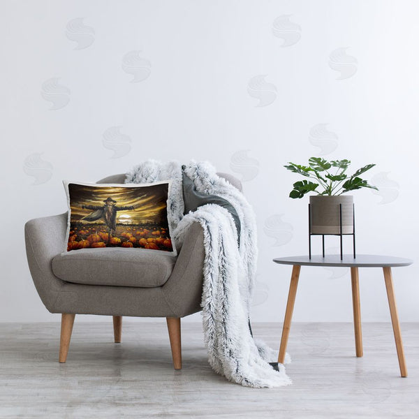 Stupell Industries John Rossini | Scarecrow In Pumpkin Field