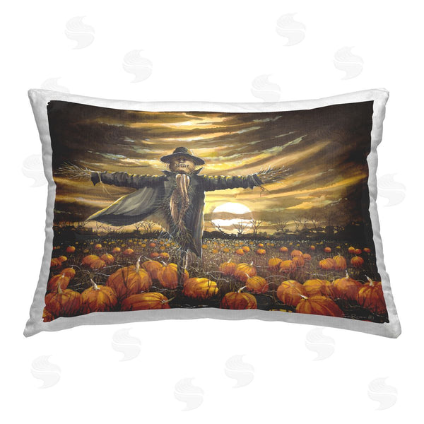 stupell industries John Rossini | Scarecrow in Pumpkin Field