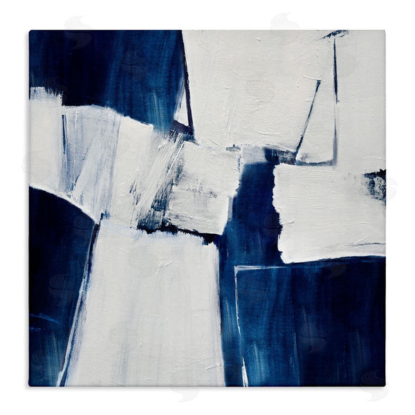 stupell industries Judith Shapiro | Blue Toned Brushed Abstract