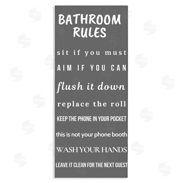 stupell industries Julia Frost | Bathroom Rules Leave It Clean Wall Art