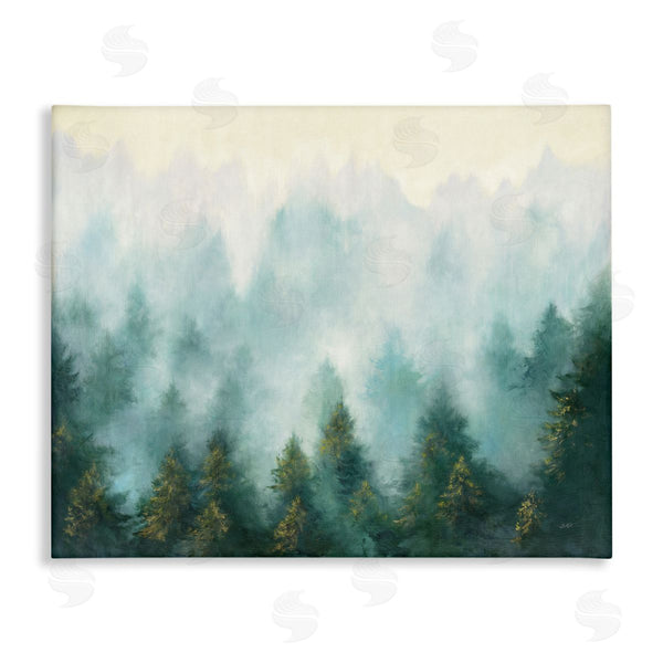 stupell industries Julia Purinton | Abstract Pine Forest with Mist