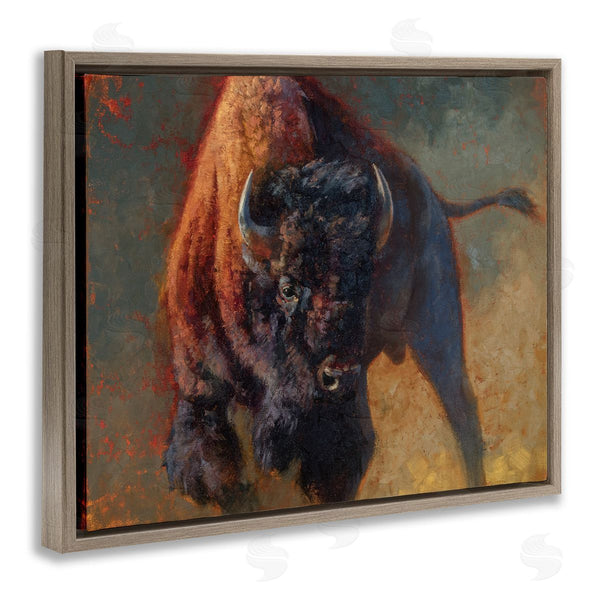 Stupell Industries Julie T. Chapman | Running Bull Masculine Cattle